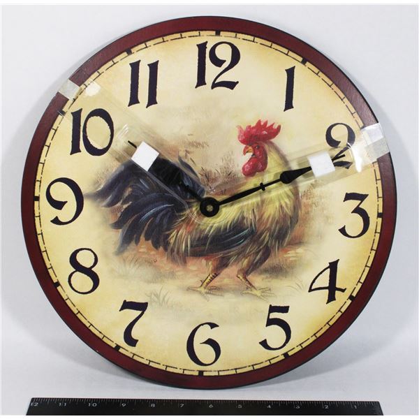 NEW: Item #33167, ROOSTER CLOCK