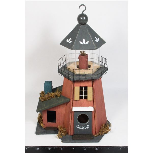 NEW: Item #29635, LIGHTHOUSE THEME BIRD HOUSE