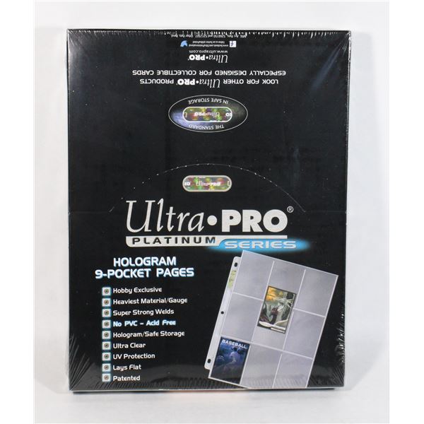 NEW ULTRA PRO PLATINUM SERIES POCKET PAGES 100CT