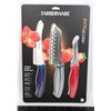 Image 1 : NEW FARBERWARE 3PC UTILITY KNIFE SET