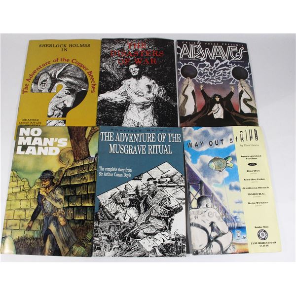 LOT OF SIX VINTAGE COMIC BOOKS INCLUDING WAY OUT