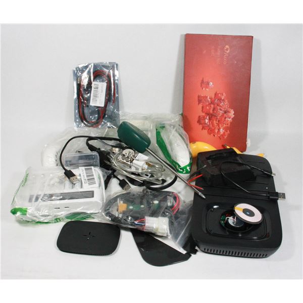 SMALL BOX OF ASSORTED UNTESTED ELECTRONICS