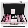 Image 1 : PINK POKER SET WITH CASE