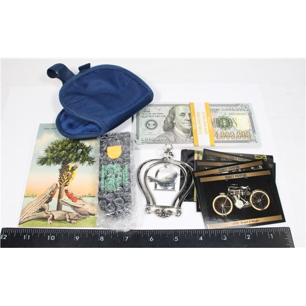 LOT OF MISC ITEMS INCLUDING VINTAGE FLORIDA POST