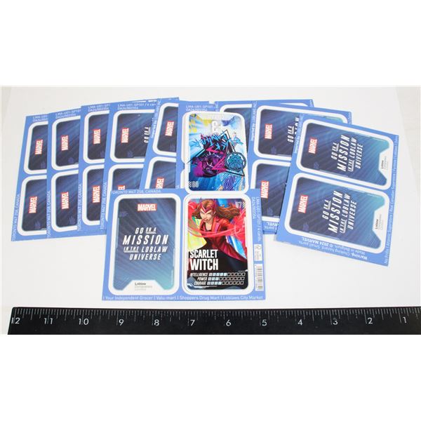 BAG OF MARVEL LOBLAW TRADING CARDS