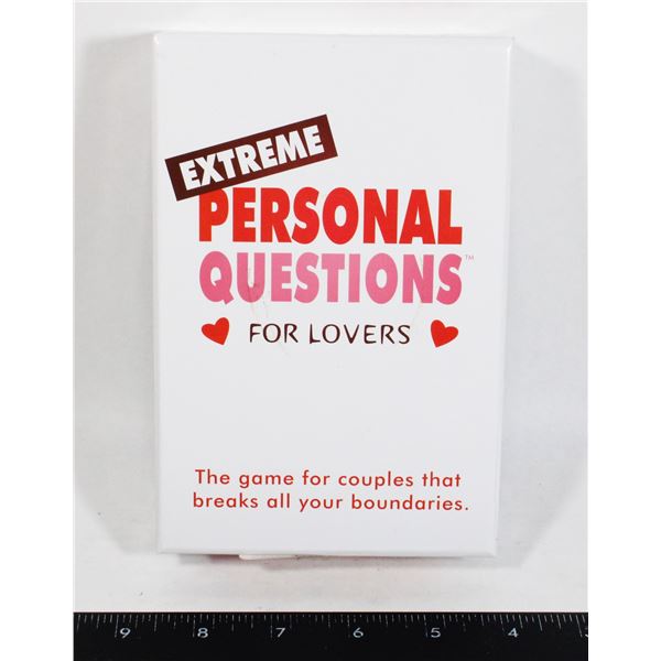 EXTREME PERSONAL QUESTIONS CARD GAME FOR COUPLES