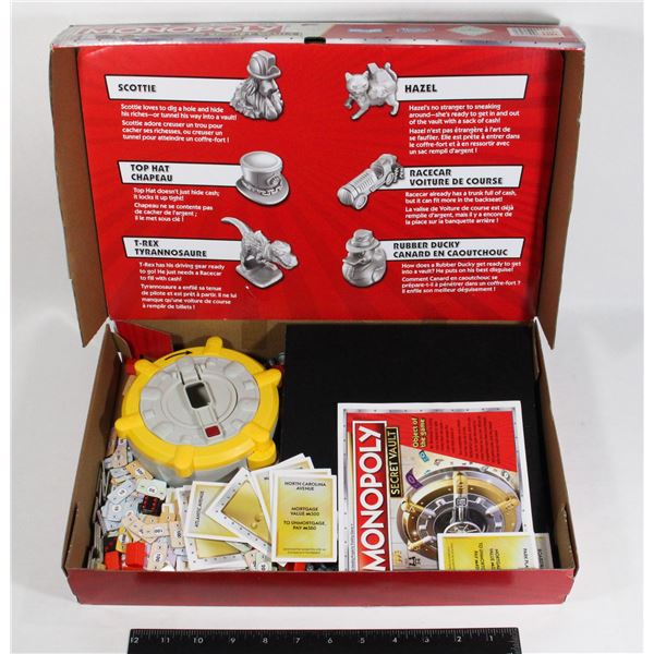 MONOPOLY SECRET VAULT BOARD GAME