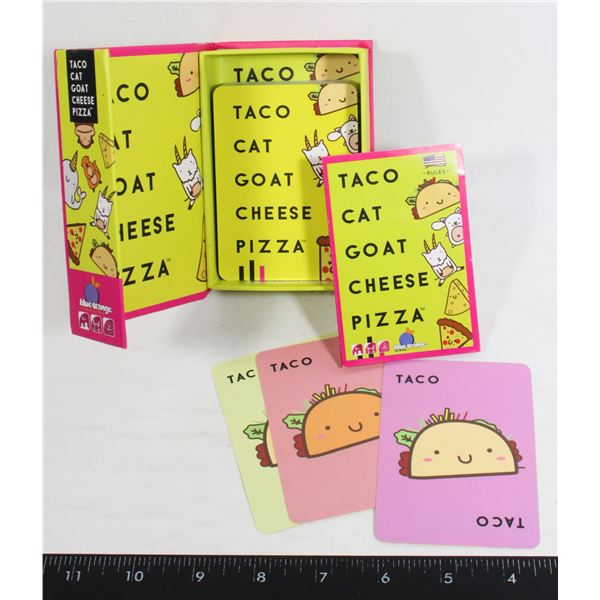 TACO CAT GOAT CHEESE PIZZA CARD GAME