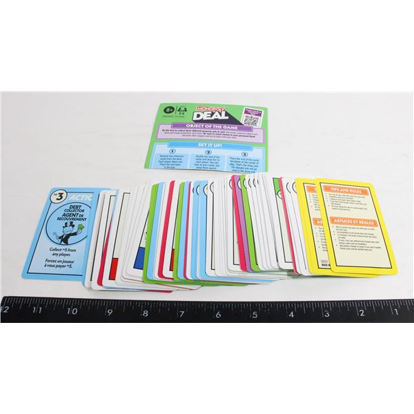 MONOPOLY DEAL CARD GAME