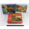 Image 1 : 3 PUZZLES, NOT NEW, REPORTED COMPLETE