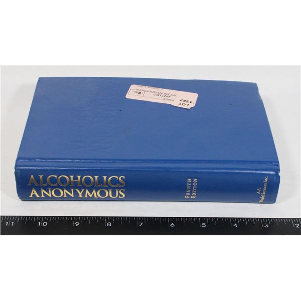 ALCOHOLICS ANONYMOUS BOOK