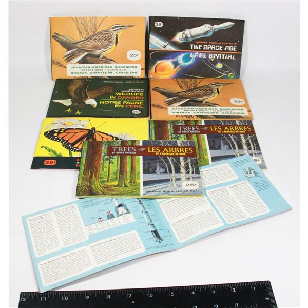 LOT OF 8 - VINTAGE BROOKS BOND ALBUMS