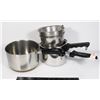 Image 1 : LOT OF COOKING POTS, ONE IS COPPER BOTTOM