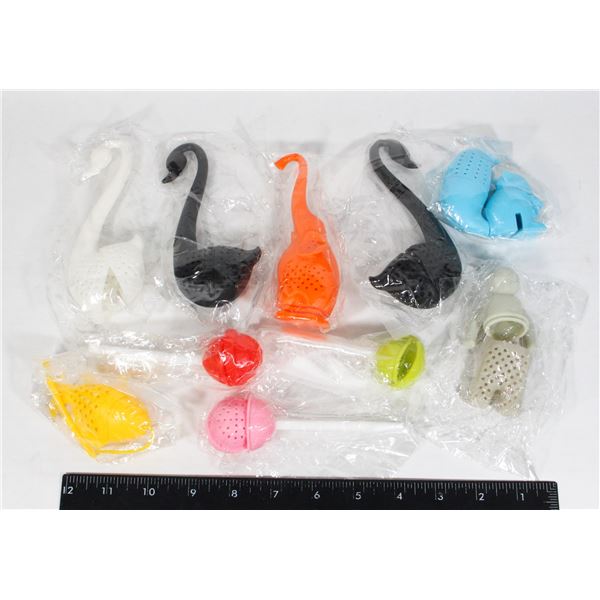 LARGE BUNDLE OF NEW TEA INFUSERS, ASSORTED