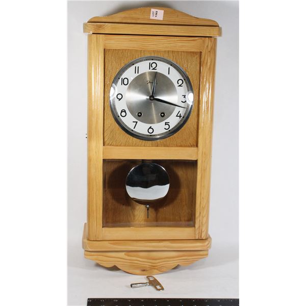 OAK CLOCK, HOME BUILT