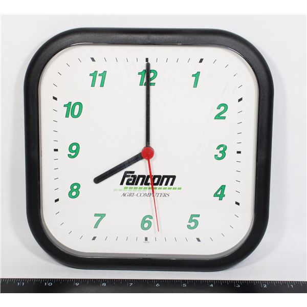 WALL CLOCK, BRANDED FANCOM AGRI-COMPUTERS