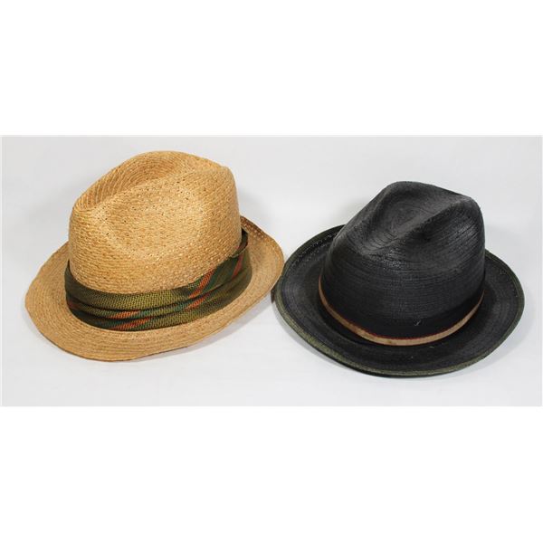 TWO SIZE 6-7/8 HATS ONE IS PINZANO