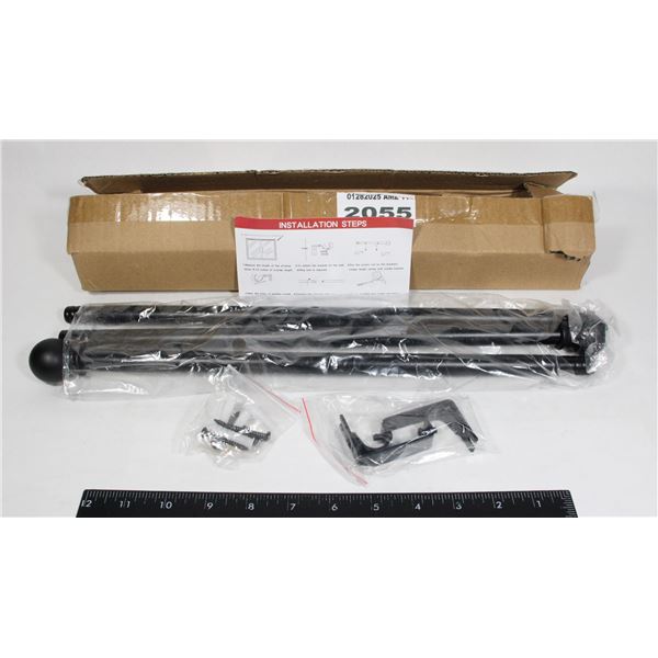 NEW BLACK CURTAIN ROD (30" TO 45")