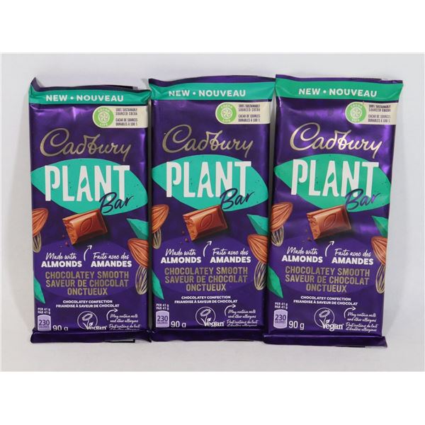 THREE CADBURY PLANT BAR (MADE WITH ALMONDS)