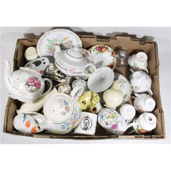 FLAT OF MISC. CHINA  DISHES