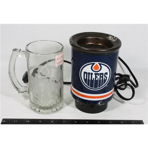 OILERS WAX BURNER AND OILERS MUG