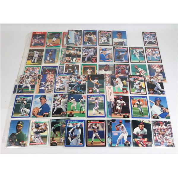 6 SHEETS OF ASSORTED BASEBALL CARDS