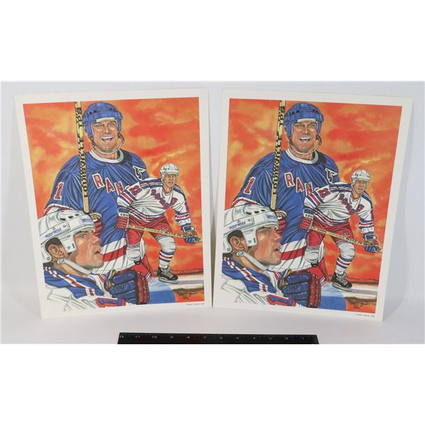 MARK MESSIER VINTAGE CLASSIC SPORT PRINT X2