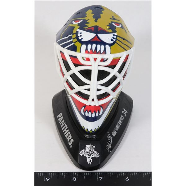 PANTHERS JOHN VANBIESBROUCK NHL MINI HELMET