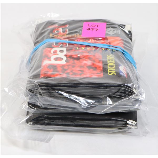 3 PACKS OF NBA  UPPER DECK STICKERS FROM '97-'98