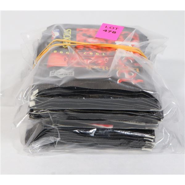 3 PACKS OF NBA  UPPER DECK STICKERS FROM '97-'98