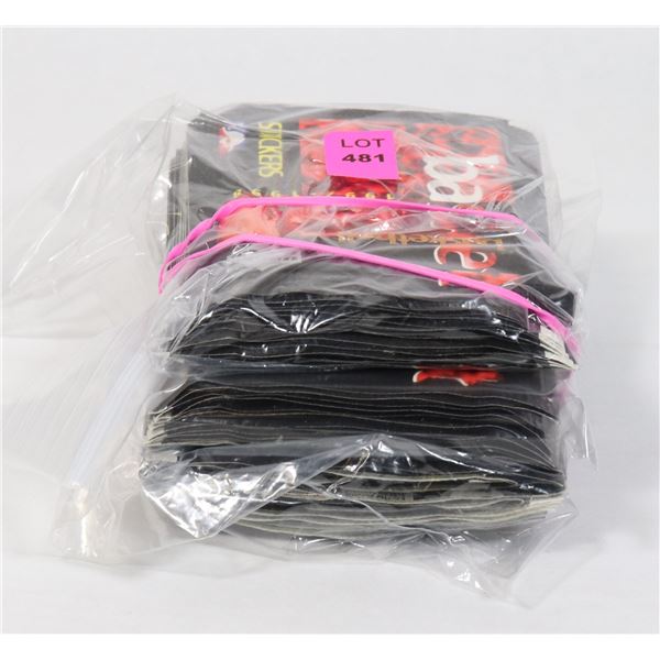 3 PACKS OF NBA  UPPER DECK STICKERS FROM '97-'98