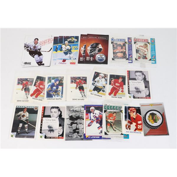 SMALL LOT OF COLLECTIBLE NHL CARDS SOME SEALED