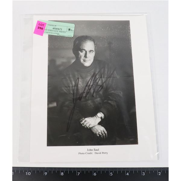 SIGNED JOHN SAUL PHOTO (UNAUTHENTICATED)