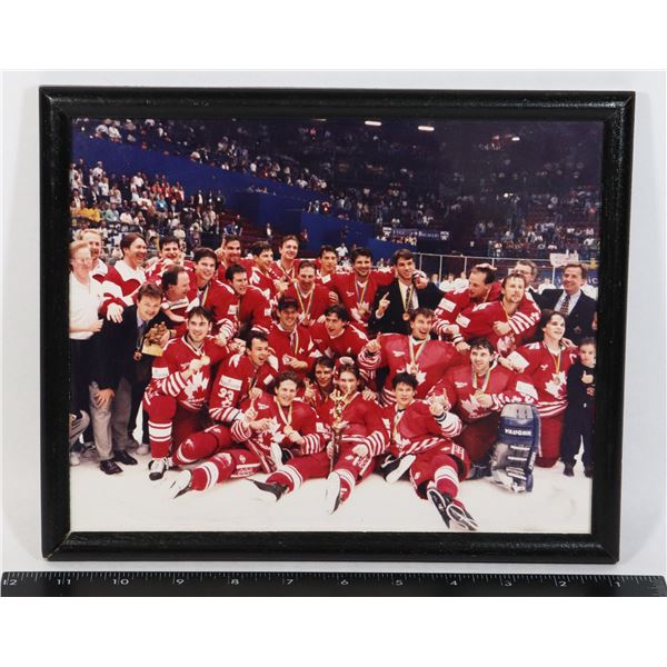 FRAMED HOCKEY CANADA TEAM PHOTO