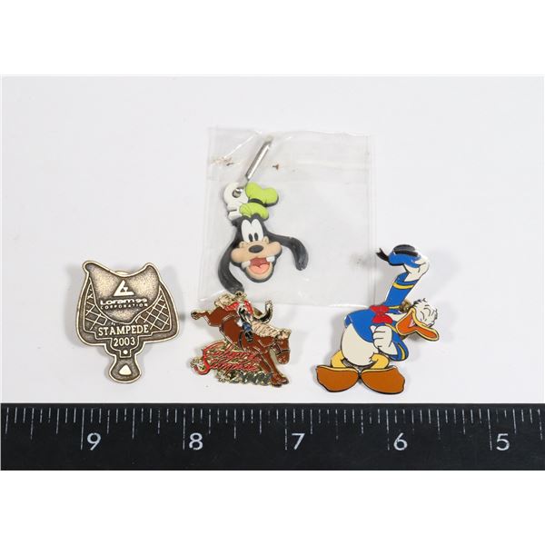 DONALD DUCK ENAMAL PIN AND OTHER COLLECTIBLE PINS