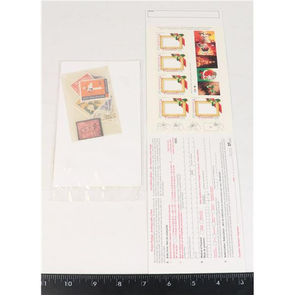 LOT OF CANADA AND WORLD STAMPS, CANADA NEW MINT