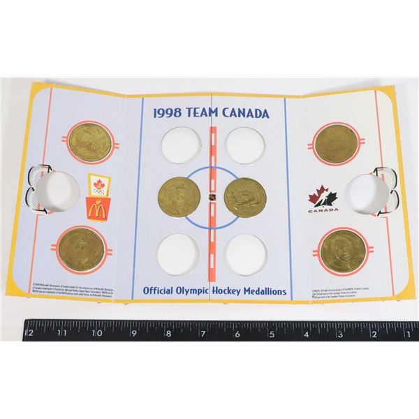1998 NAGANO OLYMPICS MCDONALDS COINS IN