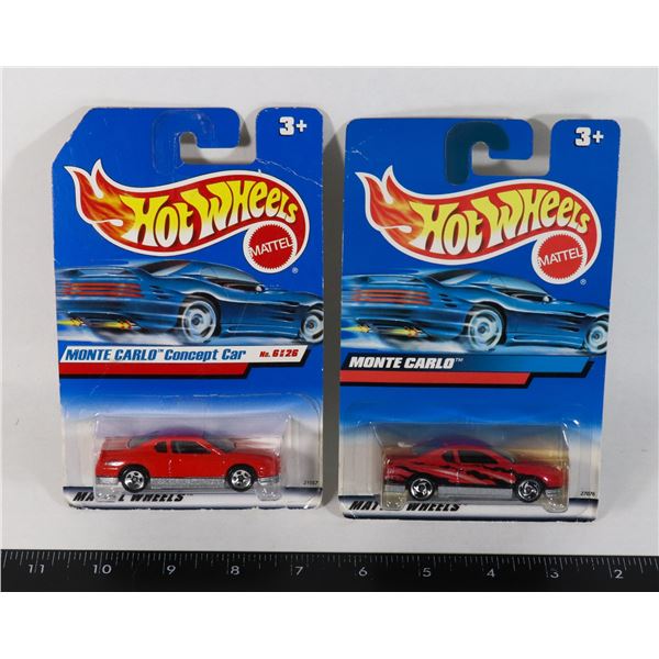 2 VINTAGE HOT WHEELS MONTE CARLO SEALED