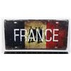 Image 1 : BRAND NEW METAL FRANCE LICENSE PLATE RESERVOIR