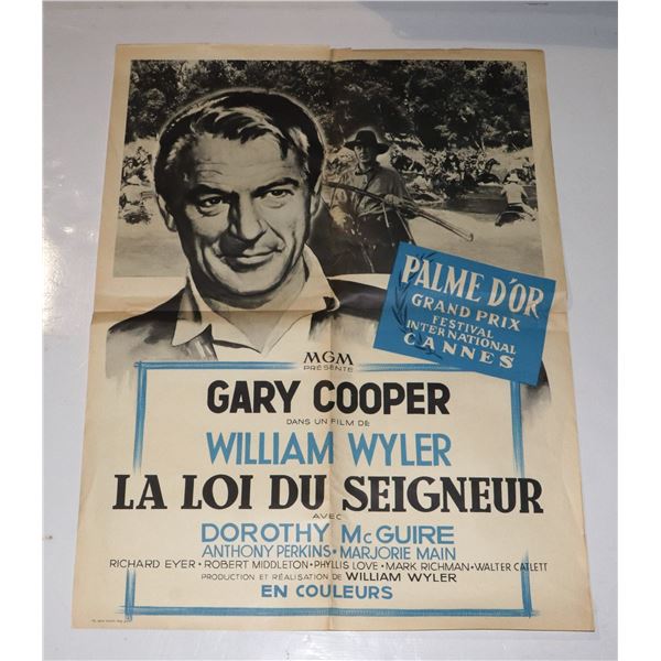 GARY COOPER WILLIAM WYLER LA LOI DU SEIGNEUR