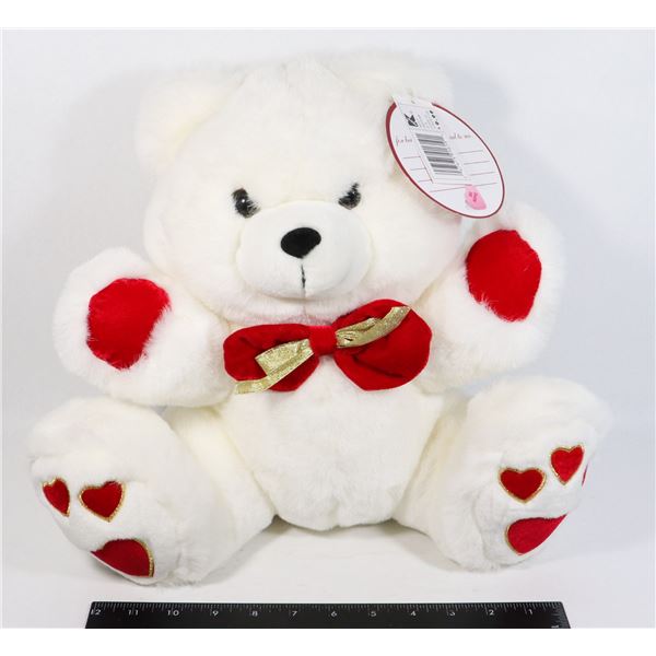 BRAND NEW OLD STOCK WITH TAGS PLUSH WHITE AND RED