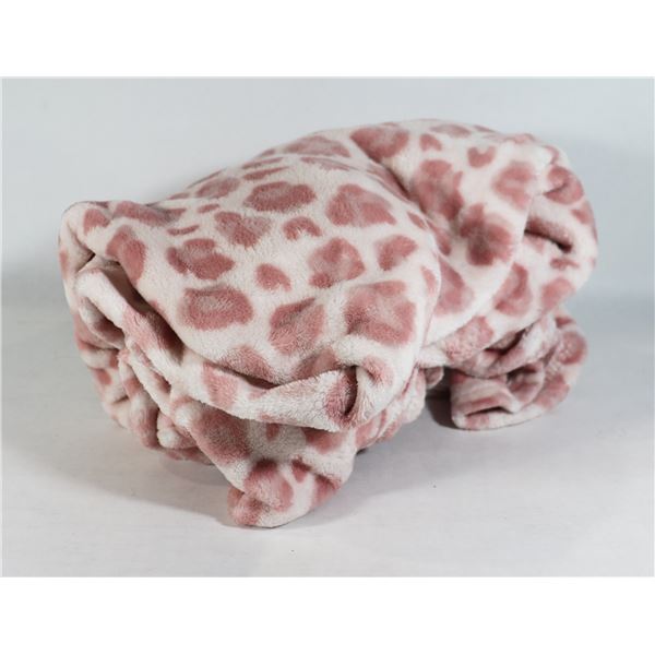 PINK HOODIE BLANKET, NOT NEW, GOOD CONDITION