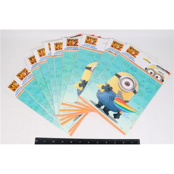 LOT OF DESPICABLE ME 2 BIRTHDAY PARTY LOOT BAGS