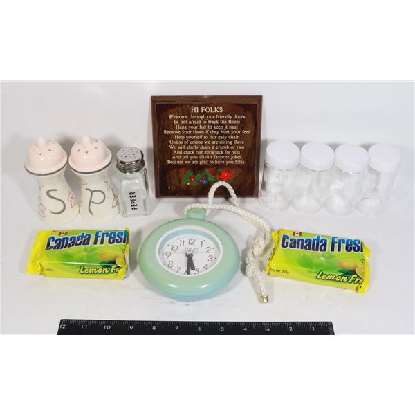 SALT AND PEPPER SHAKERS AND MORE
