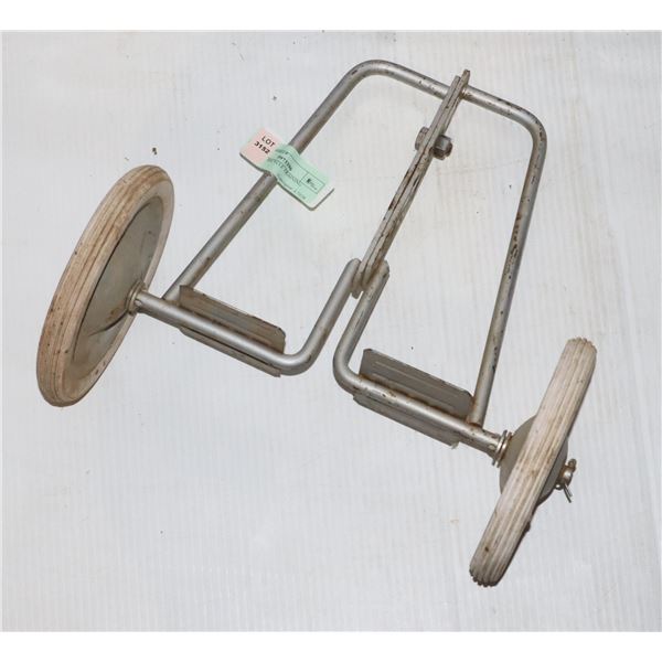 ANTIQUE BICYCLE TRAINING WHEELS