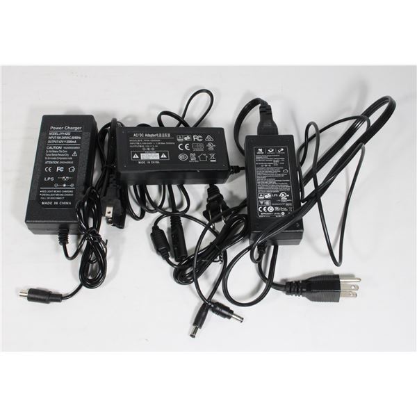 LOT OF 3 POWER ADAPTERS