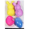 Image 1 : 2 NEW EGG SHAPED CONTAINERS SOLD WITH 2 BUNNY