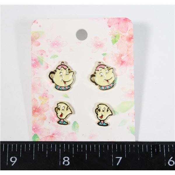 NEW BEAUTY AND THE BEAST THEME MRS. AND CHIP STUD