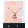 Image 1 : NEW ROSE GOLD TONE CHAIN WITH PHOENIX CUBIC