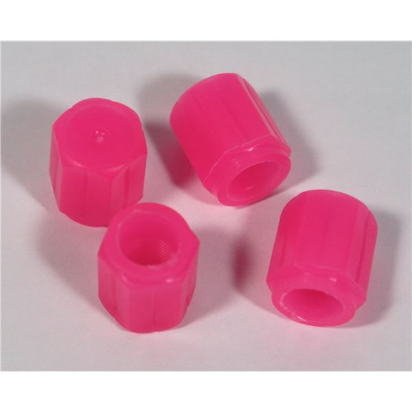 NEW PINK GLOW IN THE DARK VALVE STEM COVERS
